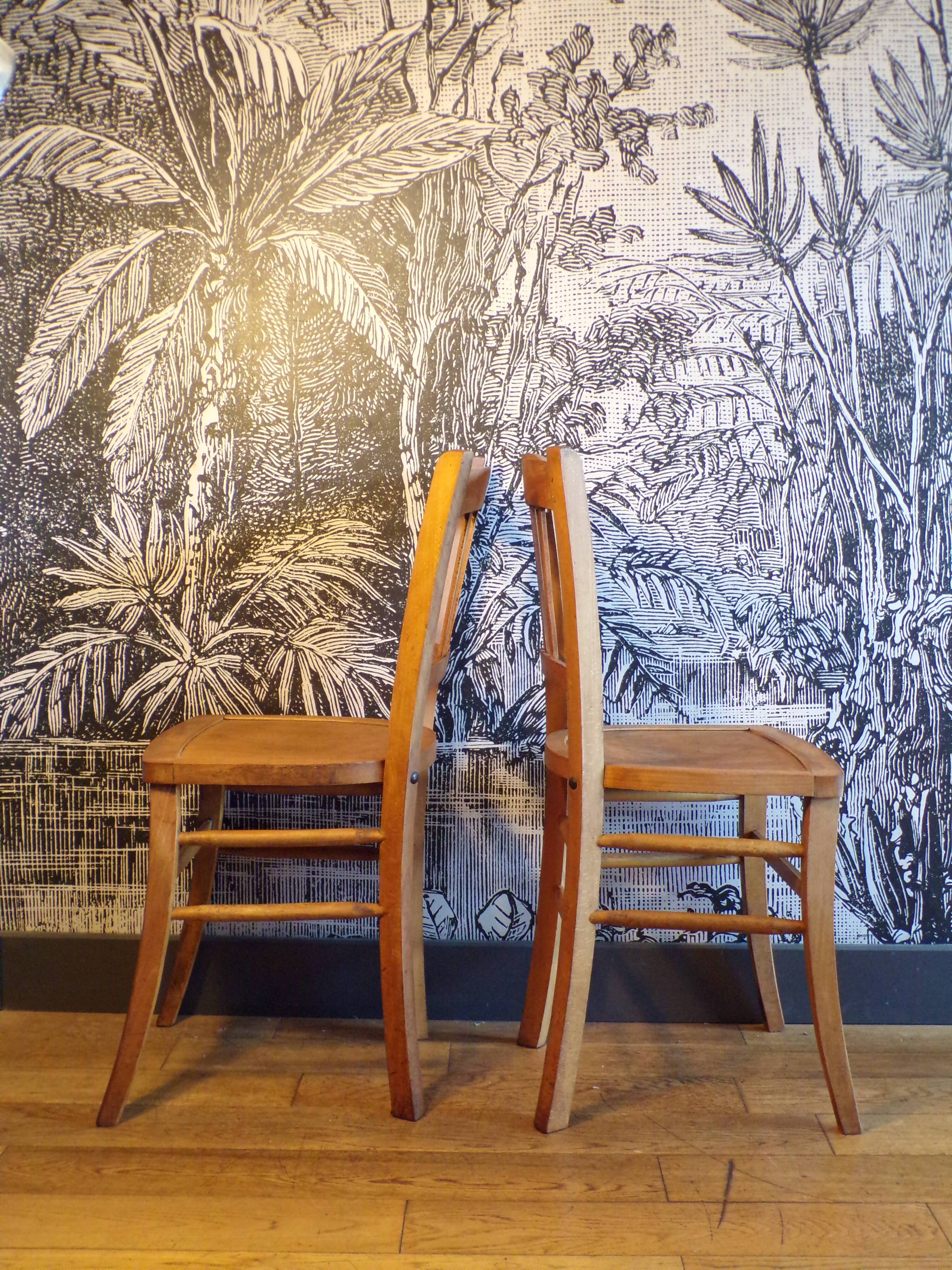 Pair of Luterma bistro chairs 1950