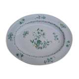 Plat ovale en porcelaine de Limoges Bernardaud modèle Pékin