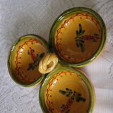 Serviteur aperitif ou autre ceramique Vallauris 3 compartiments