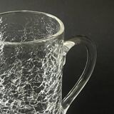 vintage mouth-blown glass water carafe