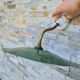 Exterior wall lamp gooseneck old vintage bowl