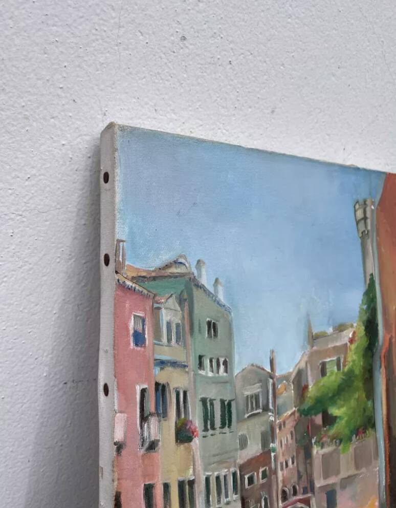 Oil on canvas – Picturesque view of Venice – landscape painting