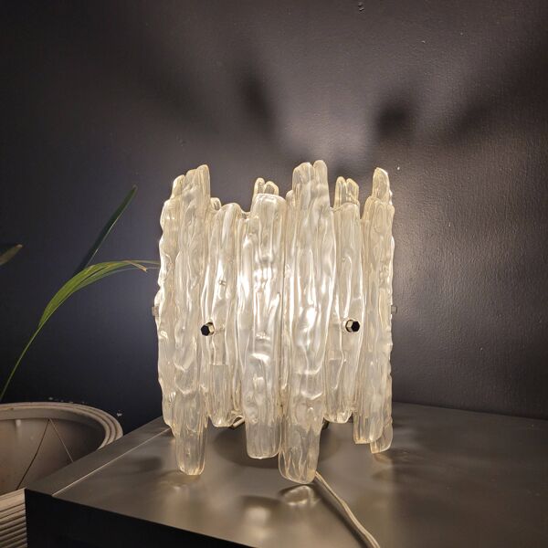 Ice Frost par JT Kalmar luminaires vintage 70's