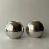 Pair of XL Vintage IKEA Nässjö candle holder designed by Ehlén Johanss