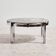 Coffee table with a stone top.