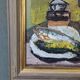 1959 Mid-Century Modern Swedish "Still Life With Lamp" Vintage Oil Painting, Framed