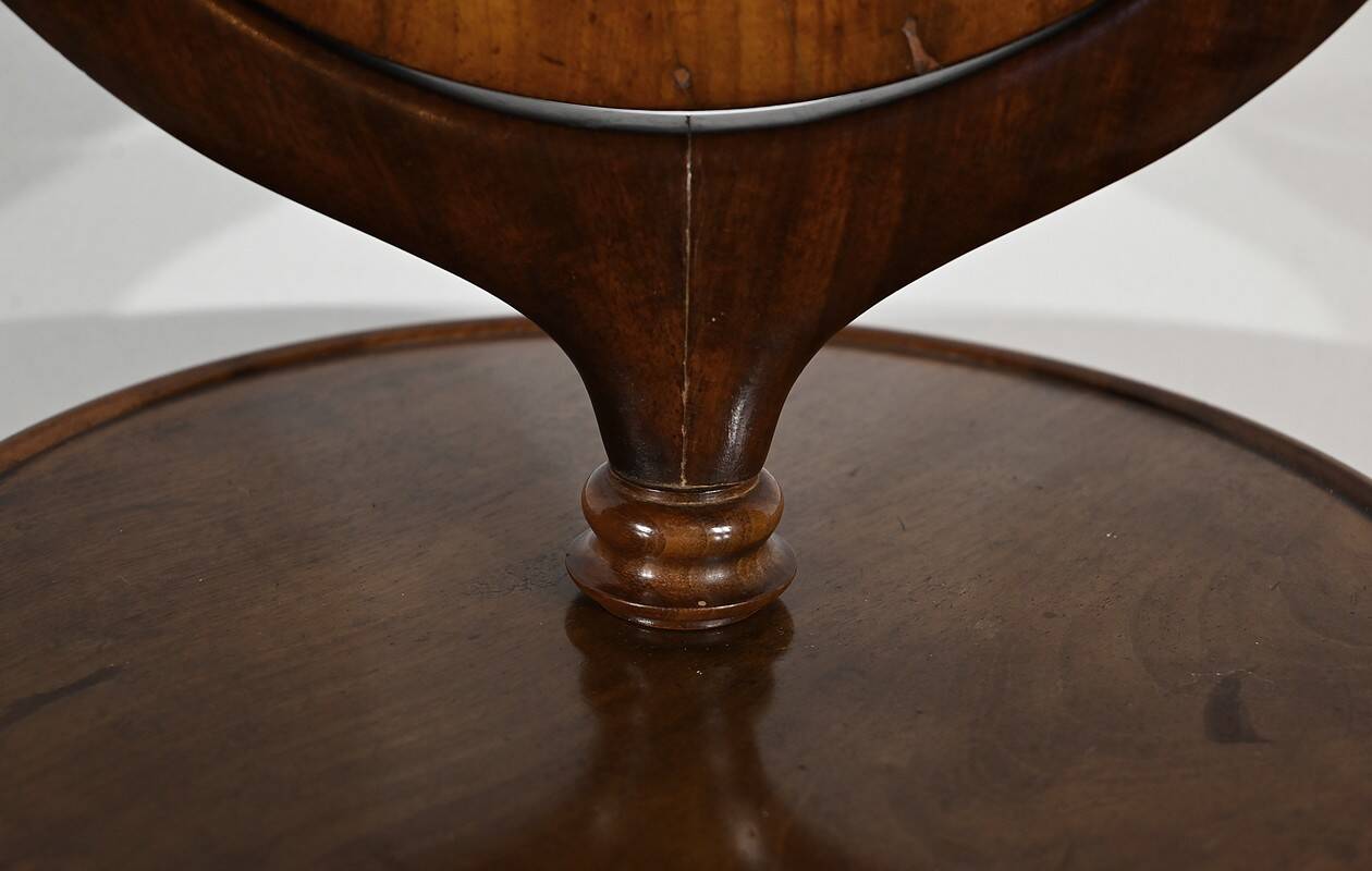 Small Barbière in Solid Mahogany, Restoration Period – 1st part 19th century