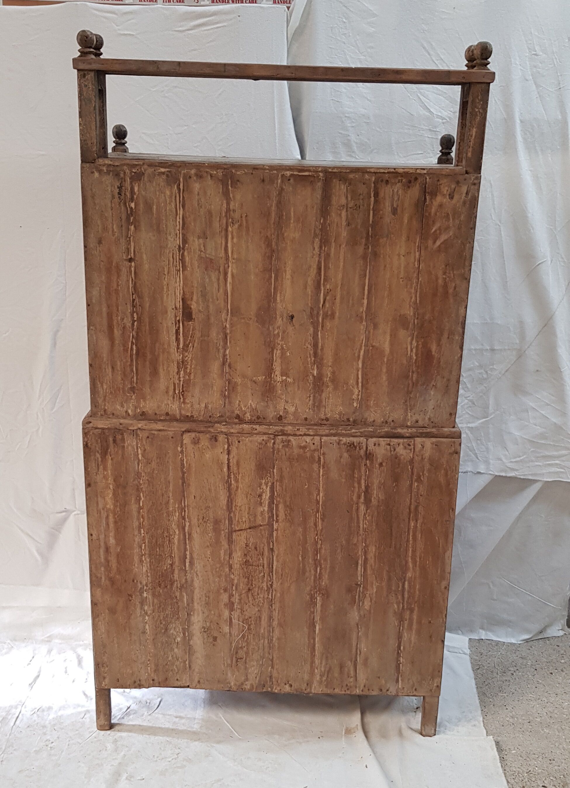 Old glazed vaisselier in Burmese teak