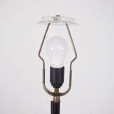 Leather-covered floor lamp, K & L Belysning Sweden.
