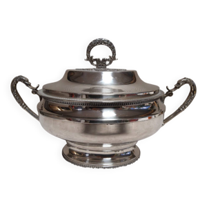 Soupière ancienne en - anses