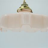Pink opaline pendant light