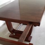 Table Art deco Gaston Poisson en acajou