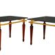 Pair of tables with crystal glass spiegel parsol, germany, 1970