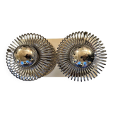 Double "spring" wall light Andréa Lazzari. Vintage.