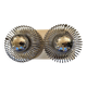 Double "spring" wall light Andréa Lazzari. Vintage.