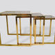 Brass italian pull out tables, 70