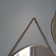 3 round gold metal mirrors, diameter 35, 30 and 20 cm