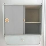 Small wooden shelf with Vintage drawers