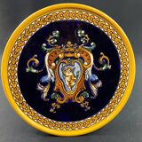 Gien earthenware trivet with Italian Renaissance decor