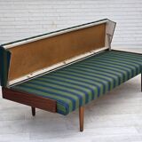 1970s, Danish daybed, furniture wool, solid teak wood, original condition.