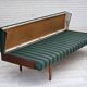 1970s, Danish daybed, furniture wool, solid teak wood, original condition.