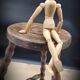 Tripod stool feet ball