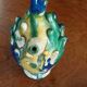 Antique glazed terracotta jug from Seminara Calabria, signed Ditto