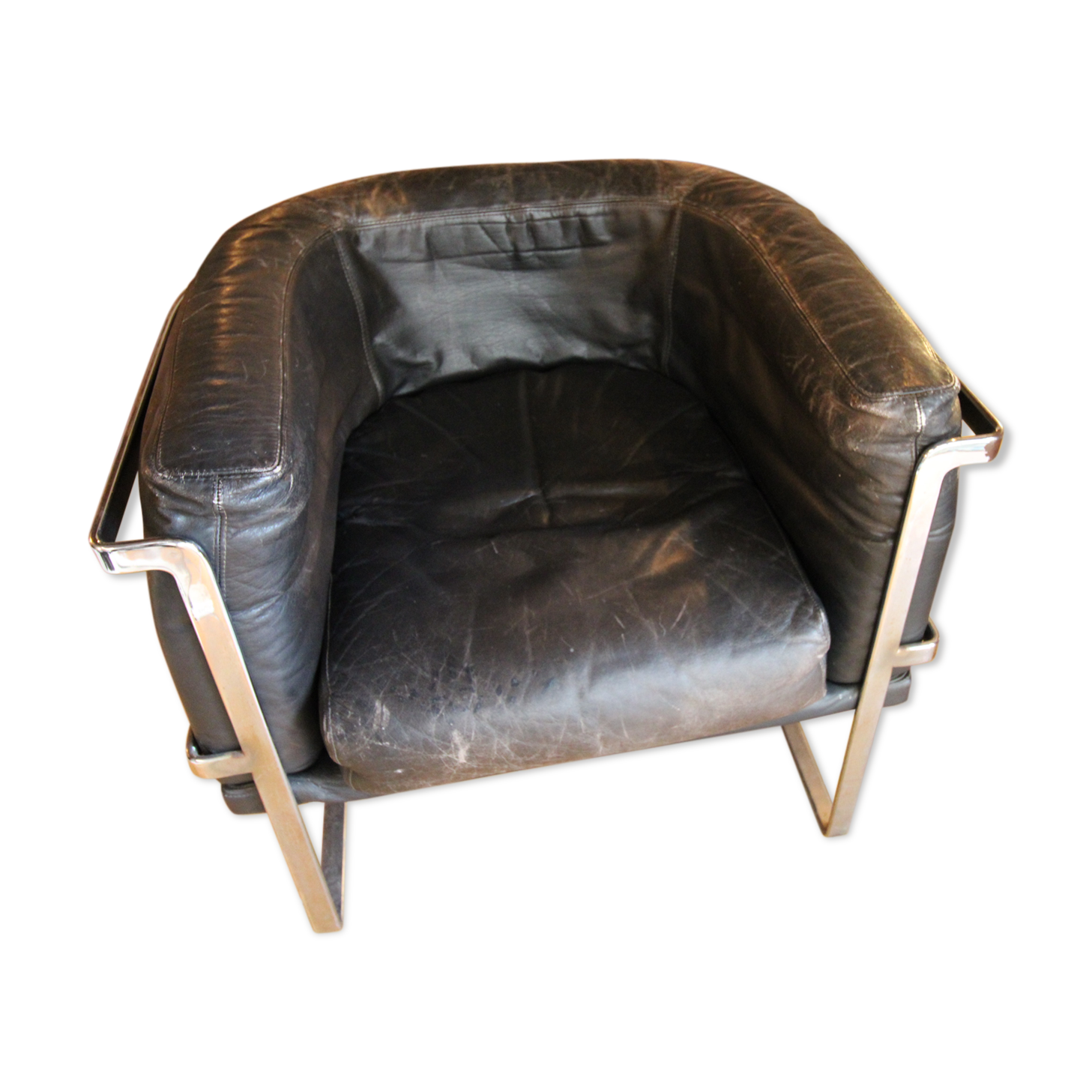 Leather armchair 1970s