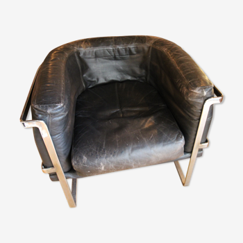 Leather armchair 1970s