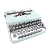 Olivetti Lettera 22 pastel blue Vintage typewriter