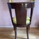 6 mahogany gondola chairs.