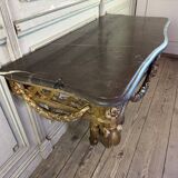 Transitional console in carved and gilded wood, France, 18th century