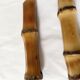 Bamboo handle cheese knives.
