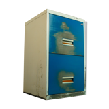 2 metal drawers for hanging backs