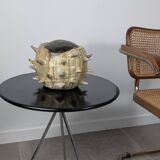 Large Organic Glazed Stoneware Chestnut Sculpture, 20th Century