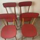 Set de 4 chaises bistrot vintage, années 50 (Taille adulte)