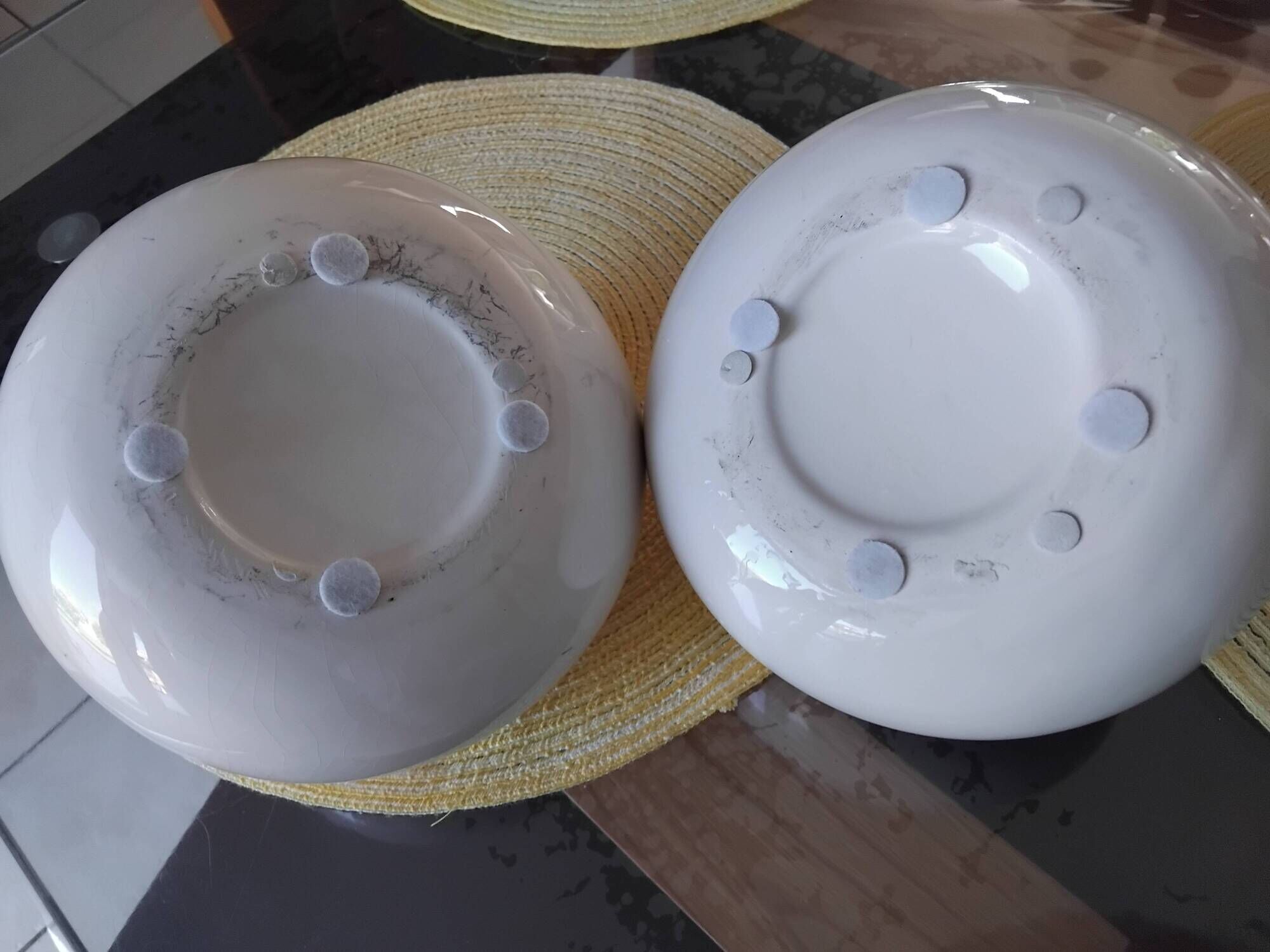 Pair of vintage crackled design soliflore vases