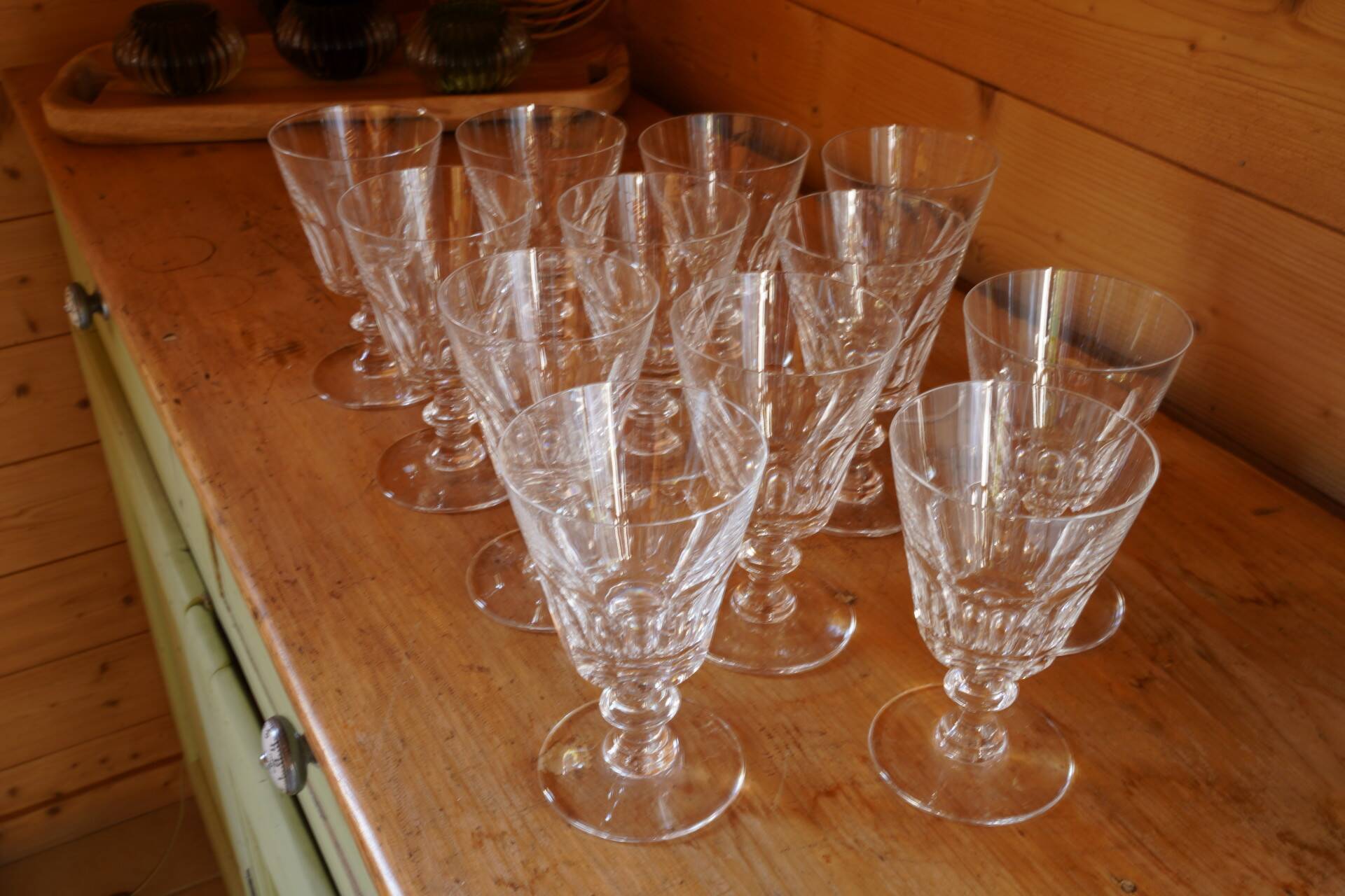 Set of 12 crystal water glasses from Saint-Louis - Caton model
