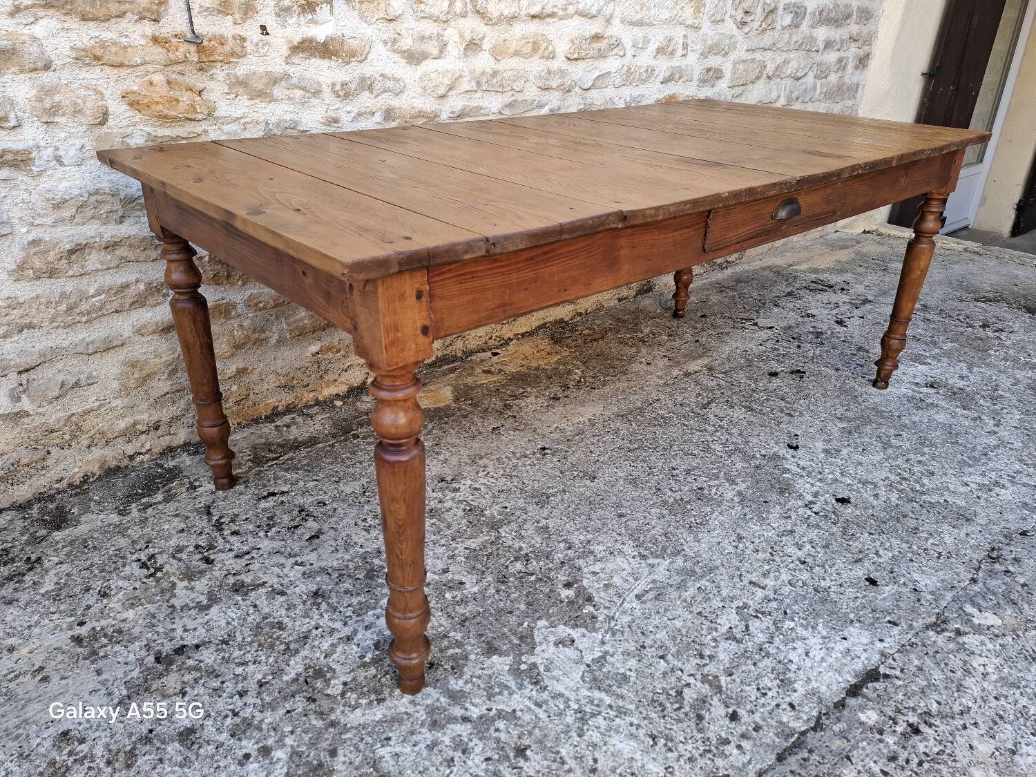 Extendable farmhouse table 285 x 86