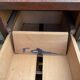 Meuble d'archives en bois, classeur 4 tiroirs 1950