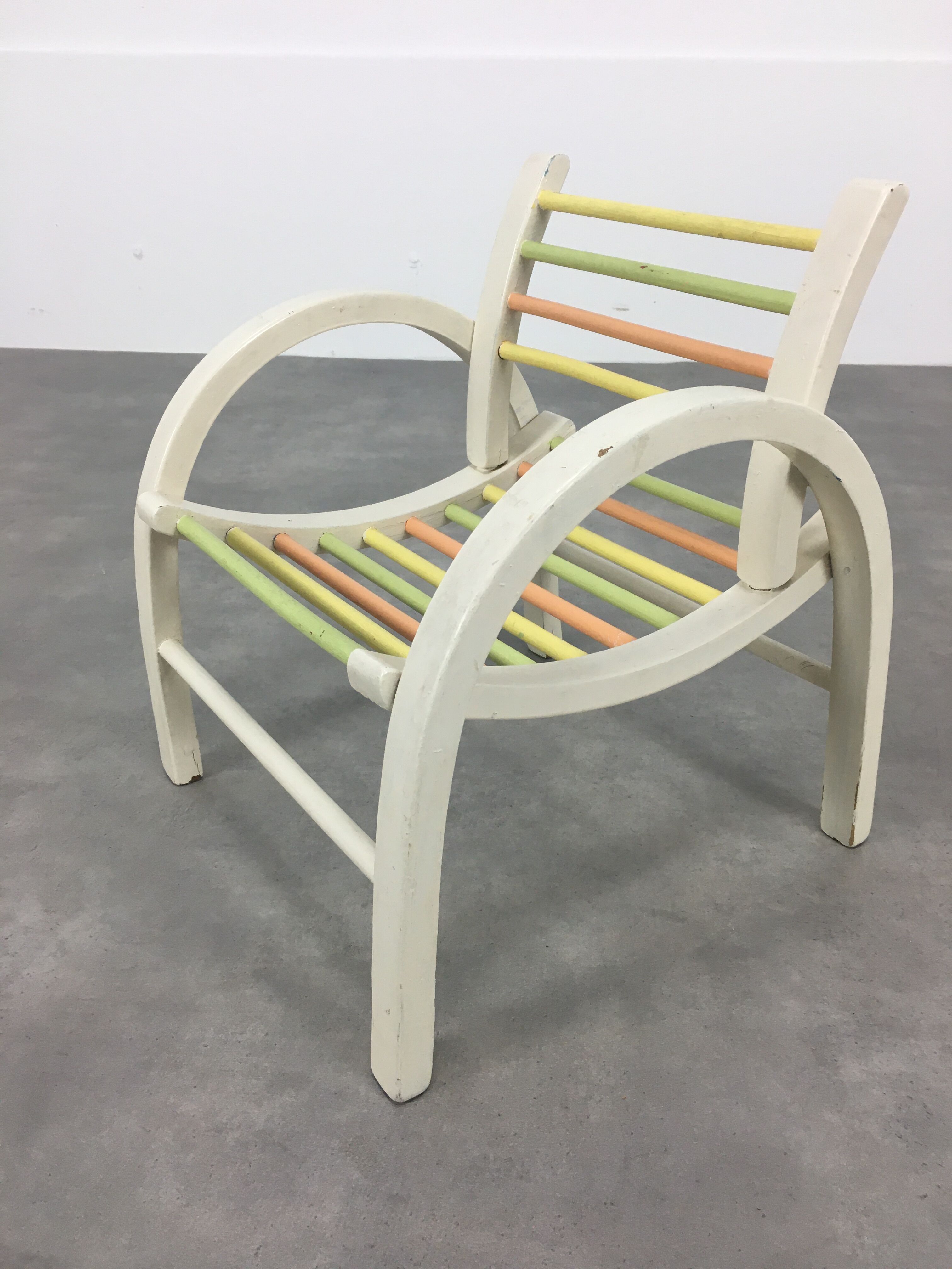 Baumann armchair with children's bars 50s