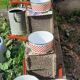 5 sitram “vichy” enameled saucepans