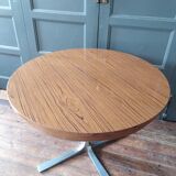 Vintage round table with extensions 1970