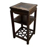 Ancienne table d'appoint en orme oriental chinois du 19ème siècle.