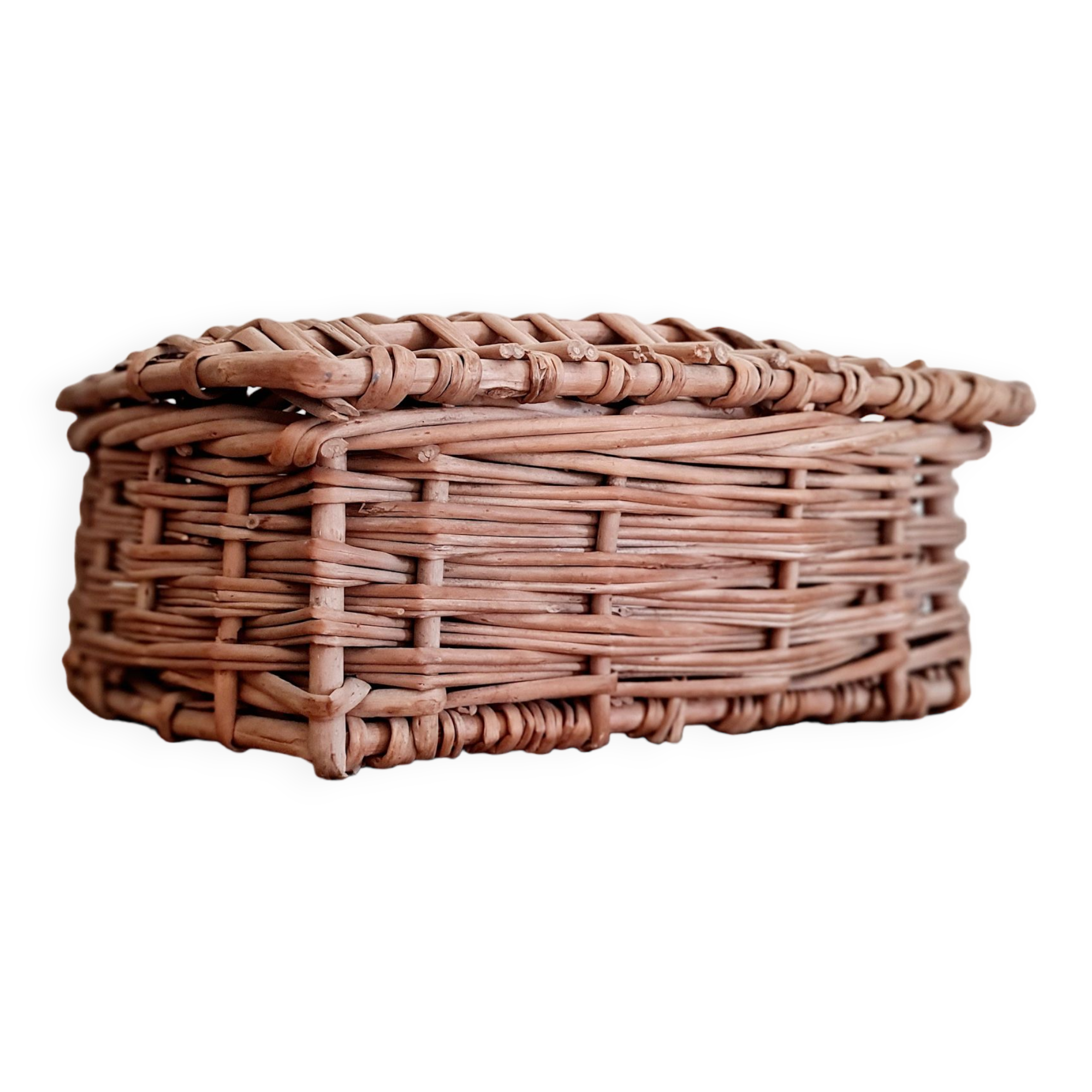 Rattan chest - small old trunk