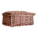 Rattan chest - small old trunk