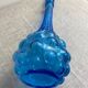 Turquoise blue employment glass carafe