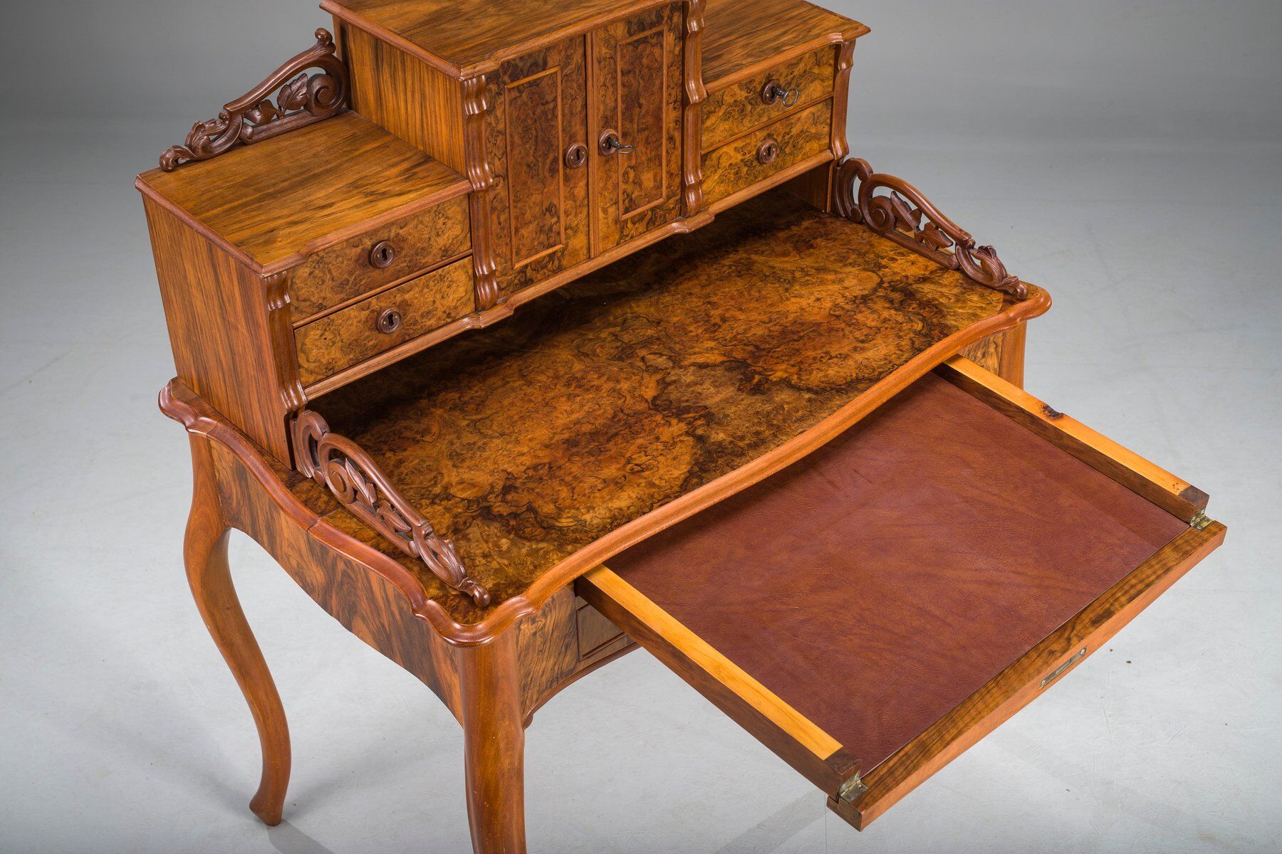 Louis Philippe walnut secretary desk