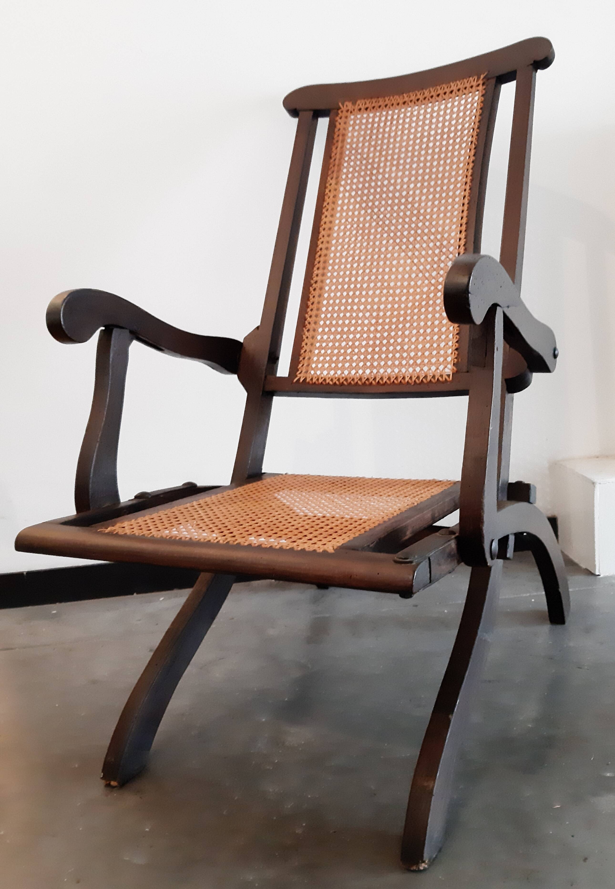 Canne transatlantic folding chair