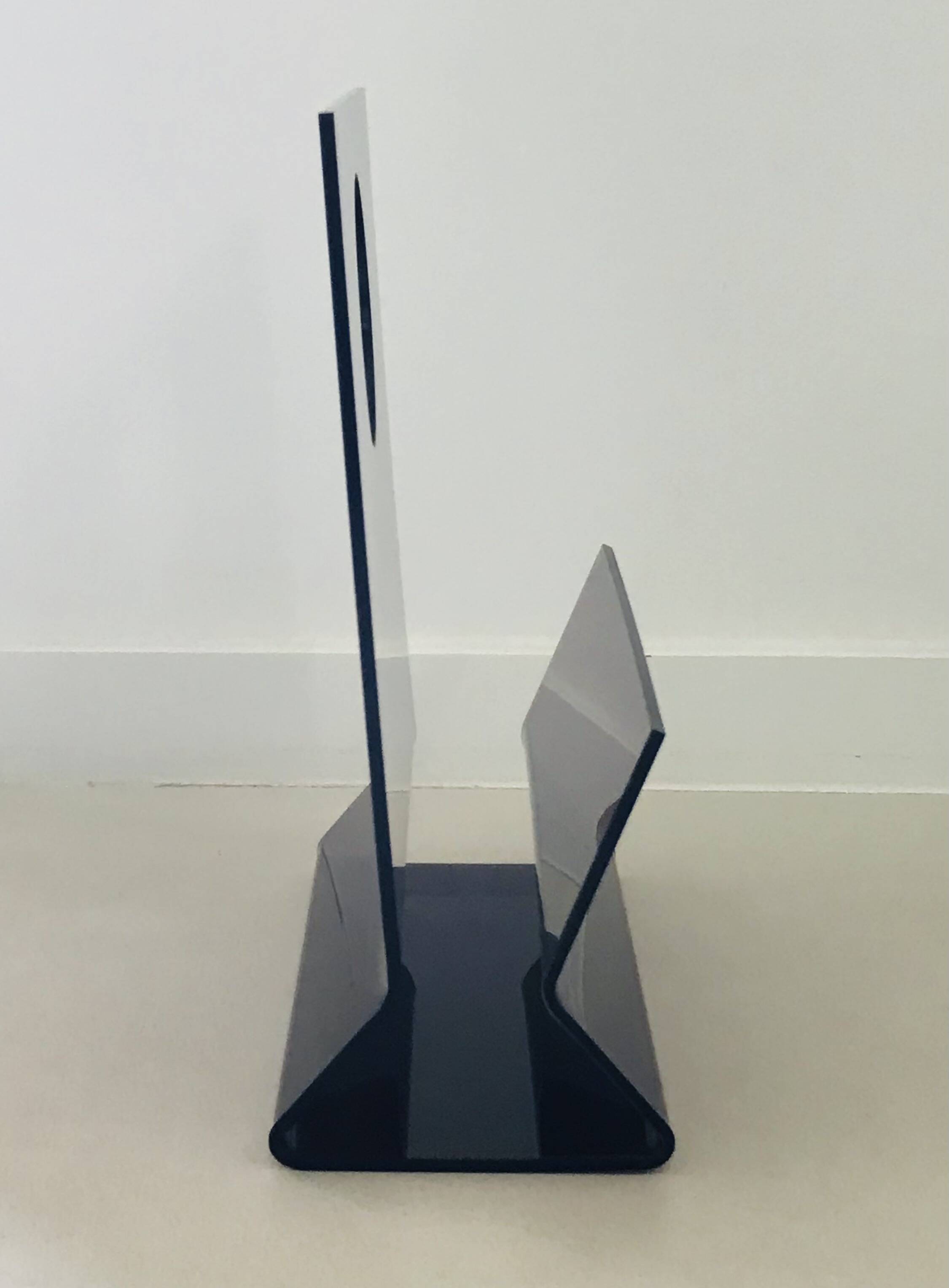 Altuglas magazine rack by Michel Dumas, France, 1970s